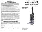 Euro-Pro V1055H User's Manual