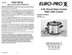 Euro-Pro KC243S User's Manual