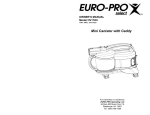 Euro-Pro HV118H User's Manual