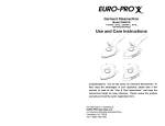 Euro-Pro GI460 W User's Manual