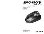 Euro-Pro EP733H User's Manual