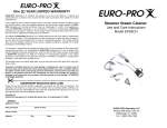 Euro-Pro EP63CH User's Manual
