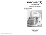Euro-Pro EP585WL User's Manual