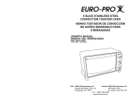 Euro-Pro CONVECTION TOASTER OVEN User's Manual