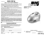 Euro-Pro BIG V1505 User's Manual