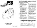 Euro-Pro BIG EP134 User's Manual