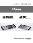 Euphonix Camcorder Accessories MC Control User's Manual