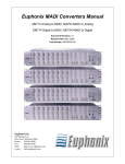 Euphonix DM714 User's Manual