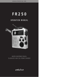 Eton FR250 User's Manual