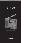 Eton E1100 User's Manual