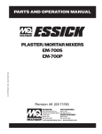 Essick Air EM-700P User's Manual