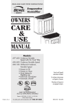 Essick Air 696 100 User's Manual