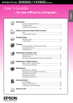 Epson STYLUS DX6000 User's Manual