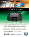 Epson Z8455WUNL Product Brochure