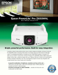 Epson Z8050WNL Product Brochure