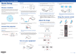 Epson 5020UBe Quick Setup Guide