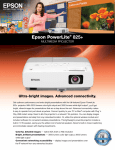 Epson PowerLite 825+ Multimedia Projector Product Brochure