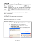 Epson 737c Product Support Bulletin