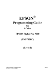 Epson PM-7000C User's Manual