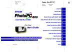 Epson PhotoPC 600 User's Manual