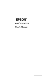 Epson LX-90 User's Manual