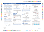 Epson 3600e Quick Setup Guide