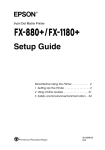 Epson FX-880+ User's Manual