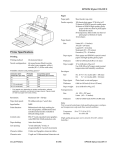 Epson Stylus Color II Ink Jet Printer Product Information Guide