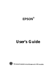 Epson Progression 4 User's Manual