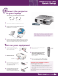 Epson PowerLite 7800pNL Start Here Card