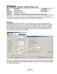 Epson V300 Product Support Bulletin