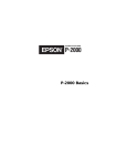 Epson P-2000 Basic Guide