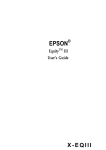 Epson Equity III User's Manual