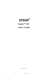 Epson Equity III+ User's Manual