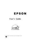 Epson ActionPC 3000 User's Manual