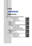 Epson EMP-54 User's Manual