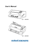 Epson C I - 4 0 4 0 User's Manual