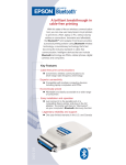 Epson Bluetooth Print Adapter from Product Brochure