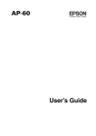 Epson AP-60 User's Guide