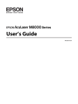Epson ACULASER M8000 User's Manual