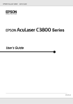 Epson ACULASER C3800 User's Manual