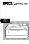 Epson Action Laser User's Manual