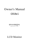 Envision Peripherals G918w1 User's Manual
