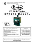 Enviro Vented EG 28 B User's Manual