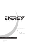Energy Speaker Systems Connoisseur Series User's Manual