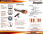 Energizer ENFAT41E User's Manual