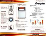 Energizer ENFFL81E User's Manual