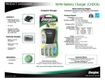 Energizer CHDC8 User's Manual