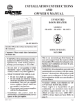 Empire Products SR-10T-3 User's Manual
