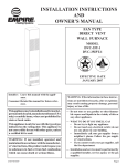 Empire Products DVC-35T-1 User's Manual